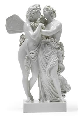 "Zephyr and Flora", - Sklo, Porcelán