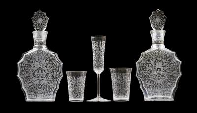 A Baccarat glass service, - Sklo, Porcelán