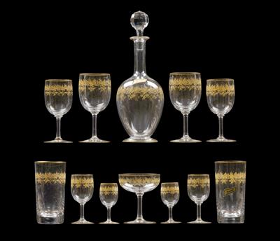 A Baccarat glass service, - Sklo, Porcelán