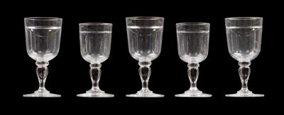 Lobmeyr glasses, - Glass and porcelain