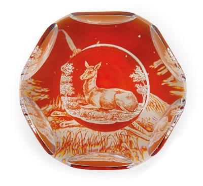 A paperweight, - Vetri e porcellane