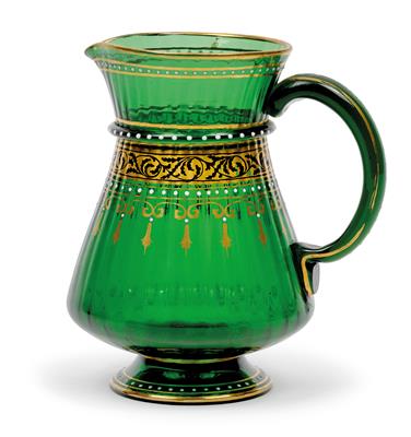 A Lobmeyr jug, - Glass and porcelain