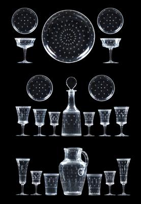 A Lobmeyr set of glasses, - Sklo, Porcelán