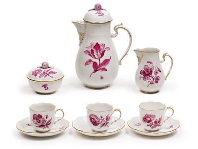 A mocha service in original gift box, - Sklo, Porcelán