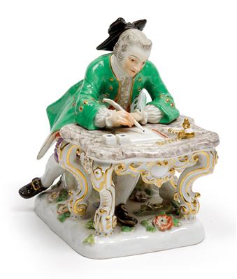 A cavalier in Baroque dress, - Glass and Porcelain