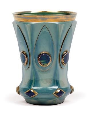 A Lithyalin cup, - Vetri e porcellane