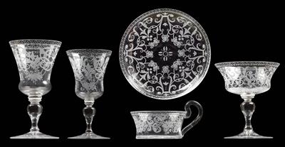 Lobmeyr glasses, - Glass and Porcelain
