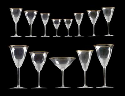 Moser - A glass service, - Sklo a Porcelán