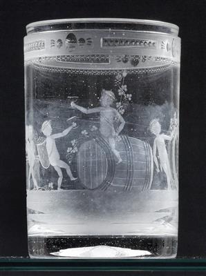 "Kinderbacchanal" Becher, - Glas und Porzellan