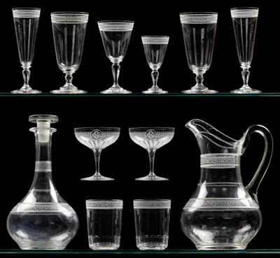Lobmeyr-Gläser, - Glas und Porzellan