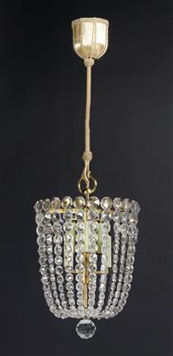 A basket chandelier by Lobmeyr, - Sklo a Porcelán