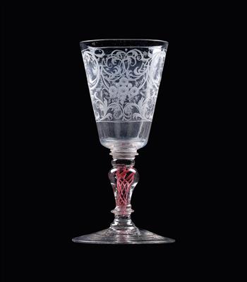 Barock-Glas, - Glas und Porzellan