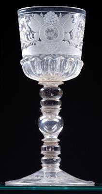A Baroque goblet, - Sklo a Porcelán