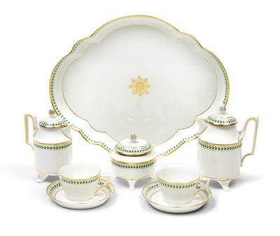 A dejeuner in the Empire style, - Glass and Porcelain