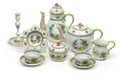 A coffee- and tea service, - Vetri e porcellane