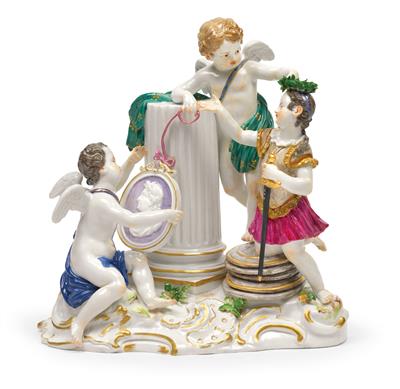 Crowning the victor, - Glass and Porcelain