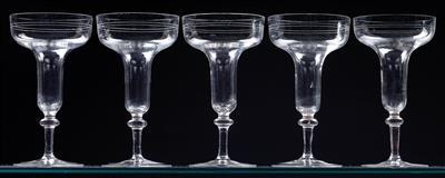 Lobmeyr champagne glasses, - Sklo a Porcelán