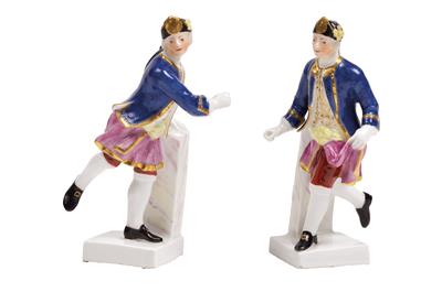 Two Frenchmen at a trot, - Sklo a Porcelán