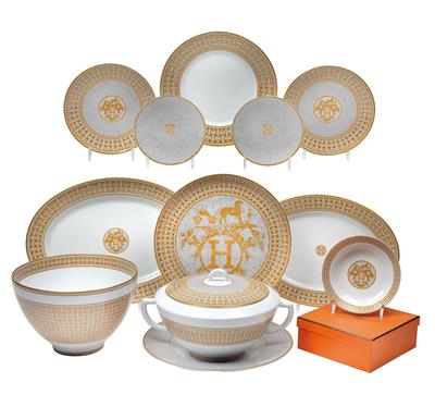 HERMES "MOSAIQUE AU 24" Speiseservice, in Original-Verpackungskartons, - Glas und Porzellan