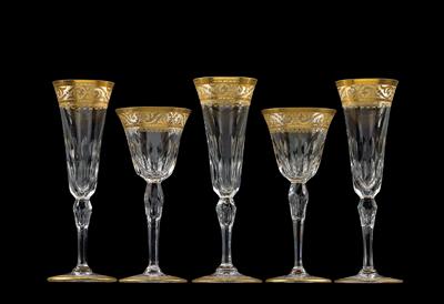 “Stella Gold” St. Louis Drinking Glasses, - Vetri e porcellane