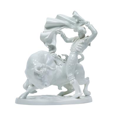 A Bullfighter, - Glass and Porcelain