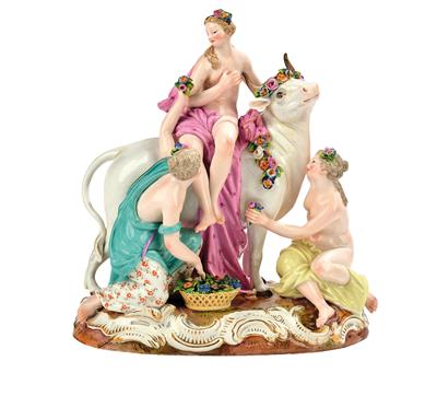 Europa Riding the Bull, - Glass and Porcelain