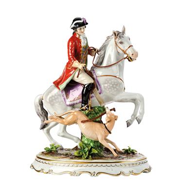 An Equestrian on Horseback, - Sklo a Porcelán