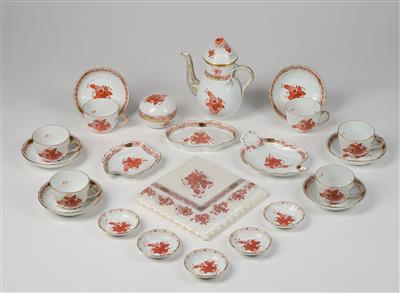 A Mocha Service, Herend - Glass and Porcelain