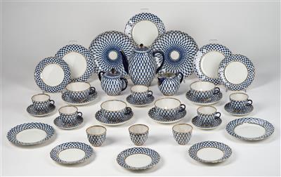 A Russian Coffee and Tea Service, Russia c. 2000 - Glass and Porcelain