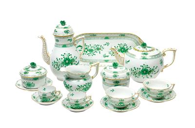 Elements of a Tea, Coffee, and Mocha Service, Herend - Glass and Porcelain