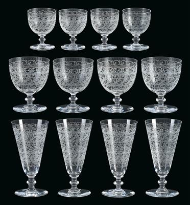 Baccarat Trinkgläser, - Glas und Porzellan Weihnachtsauktion