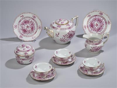 Teeservice, Herend, - Sklo a porcelán