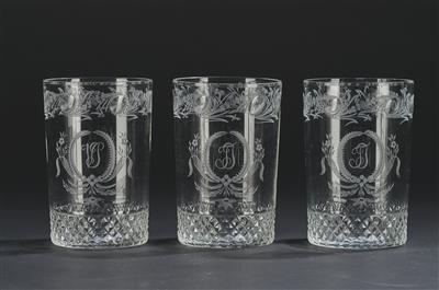Klassizistische HochzeitsBecher - Glas & Porzellan