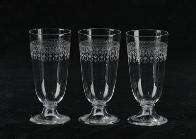 Lobmeyr Gläser "zum eigenen Gebrauch" TS 168 nach eigenen Zeichnungen 1877, - Sklo a porcelán