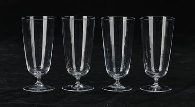 Lobmeyr-Trinkgläser, TS 4 Gl, Entwurf Ludwig Lobmeyr 1856, - Glas & Porzellan