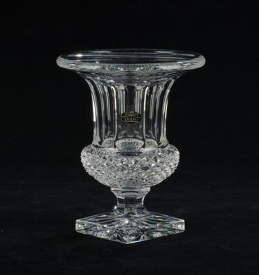 Vase, Saint Louis France um 1980, - Glas und Porzellan