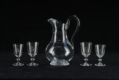 J. &  L. Lobmeyr mit ligiertem Monogramm LO um 1920, 11 Teile - Glass & Porcelain