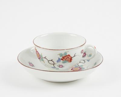 Tasse mit Untertasse Meißen 1750-1760, - Glass & Porcelain
