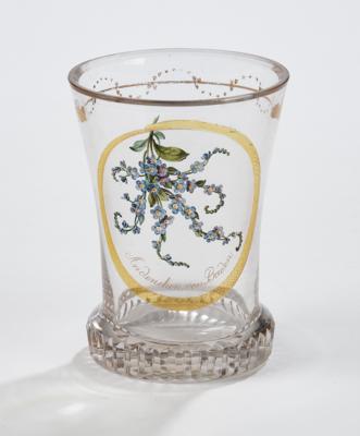 Anton Kothgasser-Becher, Wien um 1815-1825, - WEIHNACHTS-AUKTION Glas & Porzellan