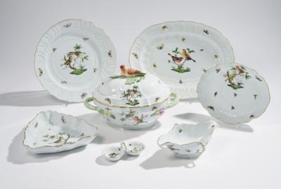 Speiseservice, Herend Rothschild um 1960-1970, - Glass and Porcelain