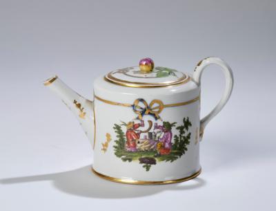 Teekanne mit Deckel, Kaiserliche Manufaktur, Wien um 1765, - Vetri e porcellane