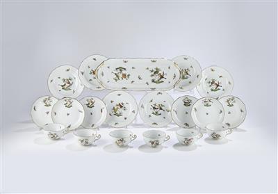 Teeserviceteile, Herend Rothschild 1960-1970, - Glass and Porcelain