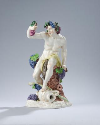"Bacchus als Herbst", Nymphenburg um 1950, - Glass and Porcelain