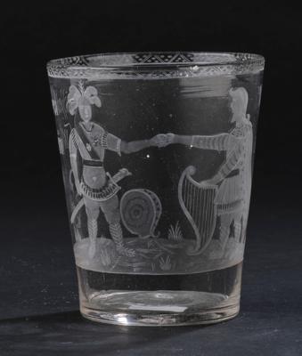 Becher, Böhmen um 1720/30, - Glass and Porcelain