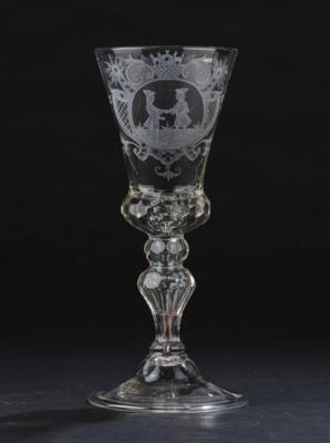 Freundschafts-Pokal, um 1720/30, - Glass and Porcelain