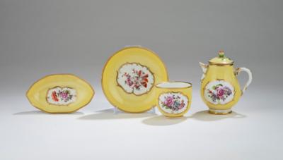Solitär, Kaiserliche Manufaktur, Wien um 1770/80, - Sklo a porcelán