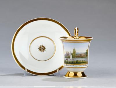 Vedutentasse Schloss Glienicke, KPM Berlin 1828-1832 - Glass and Porcelain