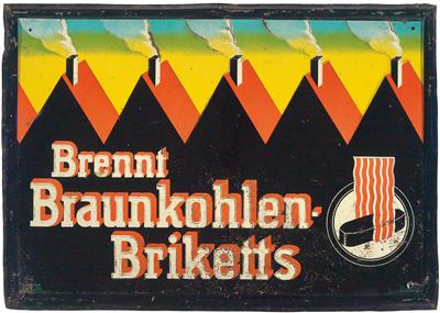 BRENNT BRAUNKOHLEN-BRIKETTS - Plakáty, Komiksy a komiksové umění