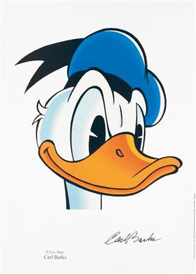 CARL BARKS (1901-2000) "A Donald Duck Portrait" - Plakáty, Komiksy a komiksové umění