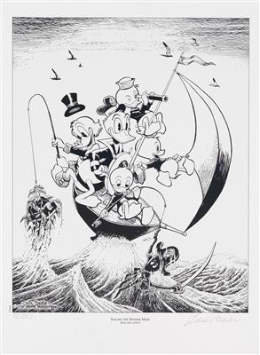 CARL BARKS (1901-2000) "Sailing The Spanish Main" - Manifesti e insegne pubblicitarie, fumetti, storia del cinema e della fotografia